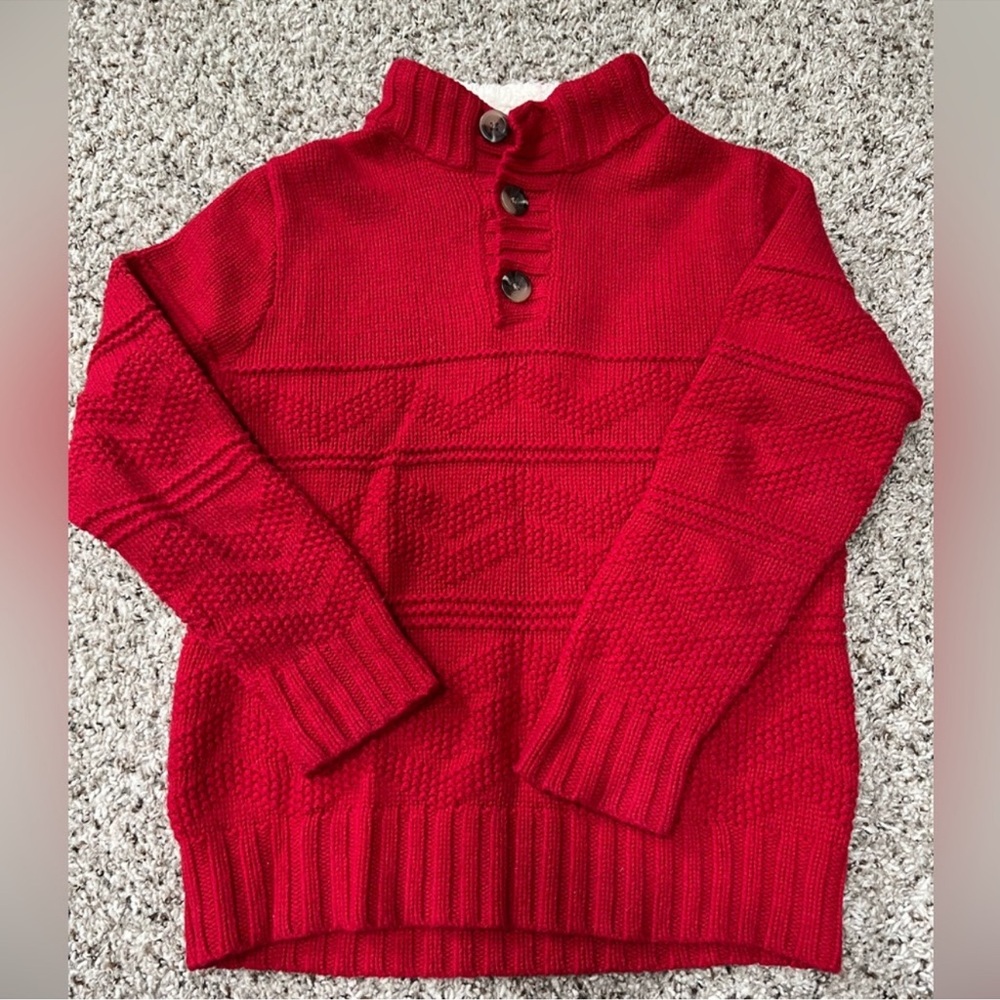 Cat & Jack Boys cable knit sweater sizes 4/5 and 8 - Picture 2 of 4